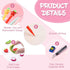 24PCS Cute Mechanical Pencil Set, 8PCS Pastel Mechanical Pencil 0.5mm with 8PCS Fruit Erasers and 8PCS Pencil Refills, Colorful Mechanical Pencils...