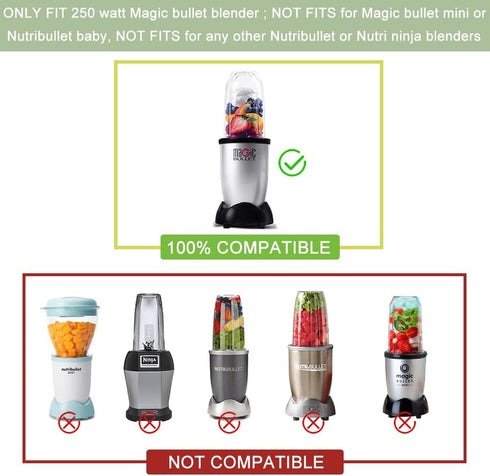 2 PCS Replacement Cups For Magic Bullet Replacement Parts 16OZ Blender Cups Jar compatible with 250W Magic Bullet MB1001 Series Juicer Mixer...