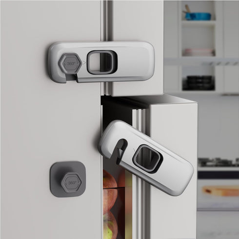 5 Pack Child Proof Refrigerator Lock, Baby Proofing Cabinet Locks, oven lock child safety, fridge lock, for Fridge, Drawers, Dishwasher, Oven, Cup...