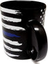 All Sale Outlet Thin Blue Line - Blue Lives Matter 11oz Matte Black Mug - Grade A Quality - Support Law Enforcement/Police Officer Cop - Foam Box ...
