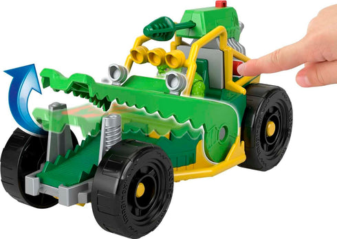 Fisher-Price Imaginext DC Super Friends Toy Killer Croc Figure & Buggy Car with Projectile Launcher for Pretend Play Kids Ages 3+ Years...