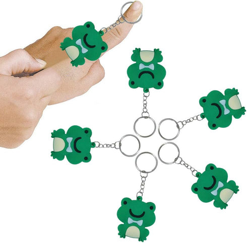 20 Pack Frog Keychains Decorations for Back to the 80s Party, Frog Themed Party Favors, Birthday Party Bag Fillers, Birthday Gifts...