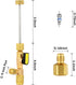 WADEO Valve Core Remover Installer Tool with Dual Size SAE 1/4 & 5/16 Port, 4 Valve Cores with Teflon Seal, Compatible with R22 R12 R407 R410 R404...