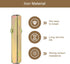 uxcell 2Pcs Door Knob Spindle, Spare Door Handle Spindle Bar, 50mm Long Door Spindle Replacement Door Handle Parts for 14mm Thick Doors, Gold...