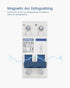 DC Miniature Circuit Breaker, 2 Pole 1000V 32 Amp Isolator for Solar PV System, Thermal Magnetic Trip, DIN Rail Mount, Chtaixi DC Disconnect Switc...
