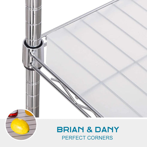 BRIAN & DANY Wire Shelf Liner 14" X 30", Heavy Duty Shelf Liners for Wire Shelving, Waterproof Protector Mats, Set of 5, Transparent...