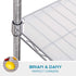 BRIAN & DANY Wire Shelf Liner 14" X 30", Heavy Duty Shelf Liners for Wire Shelving, Waterproof Protector Mats, Set of 5, Transparent...