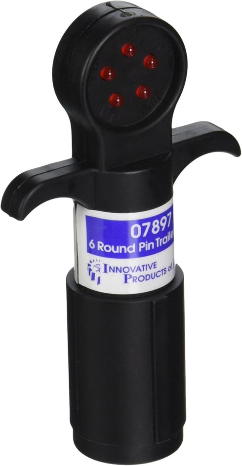 Innovative Products Of America IPA7897 6 Round Pin Trailer Circuit Tester , Black...