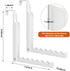 2pcs Over The Door Hooks for Hanging - Foldable Over The Door Clothes Hanger with 6 Groves, Extra Strong Over The Door Drying Rack for Hanging Clo...