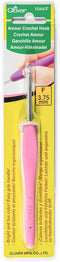 Clover 1044/F Pink Amour Crochet Hook, Size F, 3.75mm...