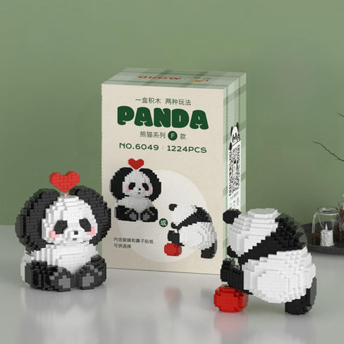 QMEAKMONY Mini Building Blocks Panda Sets Cute Micro Mini Panda Building Bricks for Adults Micro Nano Bricks Perfect Party Favors for Teenagers. (...