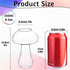 SuproBarware Wine Glasses Creative Mushroom Shaped Cocktail Drinks Glass Cup Set of 2 Clear 250ml/8.5oz for Party Novelty Drinking for KTV Bar Clu...