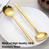 Pack of 6, Gold Plated Stainless Steel Espresso Spoons,lyfLux Mini Teaspoons Set for Coffee Sugar Dessert Cake Ice Cream Soup Antipasto Cappuccino...