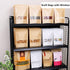 50 pcs Kraft Bags with Window Stand Up Ziplock Seal Paper Bag Resealable Large Food Storage Pouch 1oz 3.5×5.5in...