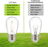 25 Pack LED 1W S14 Replacement String Light Bulbs,Plastic Shatterproof & Waterproof Edison Vintage Style Outdoor Light Bulbs,Warm White 2200K, E26...