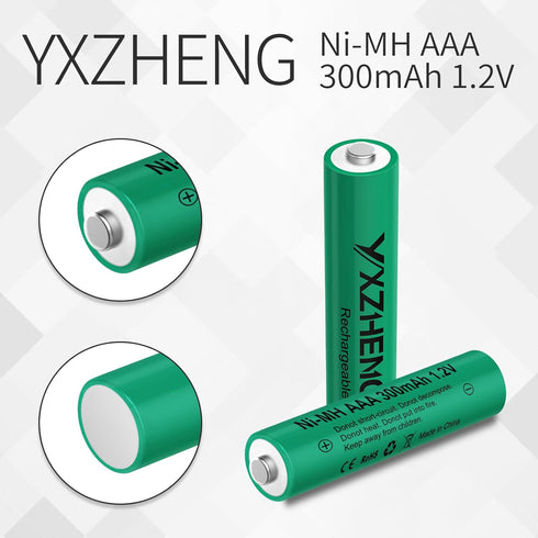 8Pcs AAA Battery 1.2v Rechargeable NI-MH 300mAh for Outside Solar Lawn Light (8xAAA)...