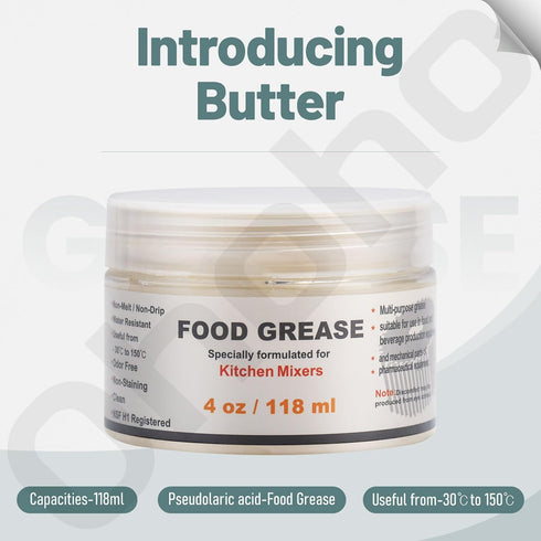 4 oz Food Grade Grease for kitchenaid stand mixer, Maintain The Performance of Your Machine and Extend Service Life, with 9709511 4162324 Gasket...
