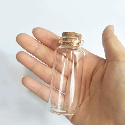 10pcs 30ml Cork Stopper Glass Bottle Vials Jars with Cork Wishing Bottle Wedding Favor 30x70mm...
