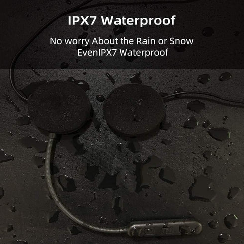 Motorcycle Helmet Bluetooth Headset, Outdoor Headset Hands-Free Speaker, ski Headset, Music Call Control, Manual Call answering, 80 Hour Playback ...