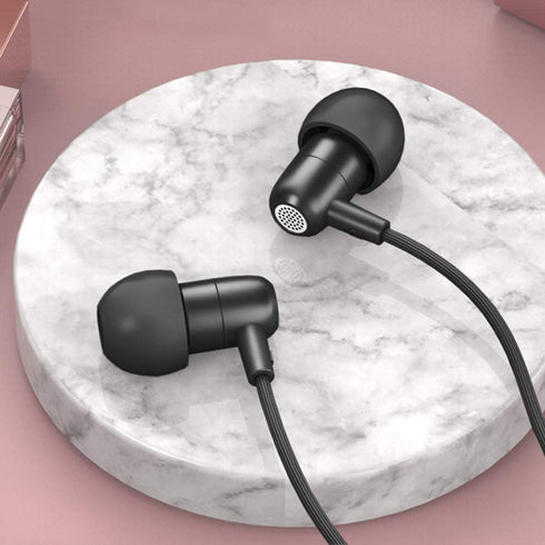 SourceTon 3 Packs Lightweight Noise Isolating Earphones, in Ear Headphones Enhanced Bass Sound with Mini Body Fits All 3.5mm Interface Device- Bla...