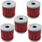 HIFROM Pack of 5 Oil Filter Replacement for Suzuki DRZ400E DRZ400S DRZ400SM 2000-2013 Replace HF139 & KN139...