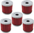 HIFROM Pack of 5 Oil Filter Replacement for Suzuki DRZ400E DRZ400S DRZ400SM 2000-2013 Replace HF139 & KN139...