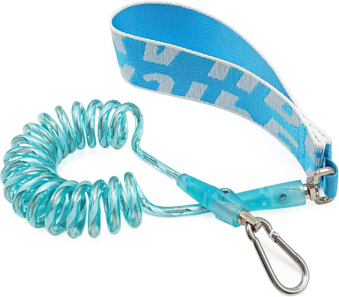 7FT Chew Proof Stretch Dog Leash Cable, Reflective Anti-Pull Shock Absorbing Dog Lead, Lightweight Cute Pet Leash with Soft Wide Nylon Handle for ...