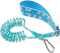7FT Chew Proof Stretch Dog Leash Cable, Reflective Anti-Pull Shock Absorbing Dog Lead, Lightweight Cute Pet Leash with Soft Wide Nylon Handle for ...