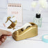 Desktop Tape Dispenser 1 Inch Core Acrylic Tape Dispensers, Gold Tape Holder for Desktop, Non-Skid Base, Office Desk Accessories (Gold - A)...