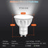 Dimmable GU10 LED Light Bulbs, 5000K Daylight MR16 GU10 Bulb Replacement for Recessed Track Lighting, 5W 500LM LED Bulbs 40° Spotlight for Kitchen...