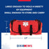 Dixigear First Responder On Call Trauma Bag W/Reflectors - Red...