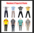 11.5 Inch Ken Doll Clothes and Accessories Doll Outfit for 12 Inch Ken Boy Doll,Including 1 Suit,1 Shirt, Random 4 Tops,Random 4 Pants,1 Pair of G...