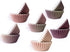 qiqee 300PCS Standard Gradient Cupcake Liners Cupcake Cups 6 Designs Coffee Gradient Cupcake Papers Baking Cups Cupcake Wrappers (Medium Size)...