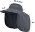 2 Pack Outdoor UV Protection Wide Brim Sun Hat,UPF50+ Fishing Hat for Men & Women with Large Neck Flap...