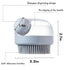 Dog Bath Brush Pet Shampoo Brush Silicone Puppy Brush Dog Shower Brush with Soap Dispenser Grooming Shower Brush (Grey)...