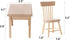 Z MAYABBO Wooden Dollhouse Furniture of Table & Chair, Miniature Dollhouse Accessories of Dining Room Accessory - 1/12 Scale...