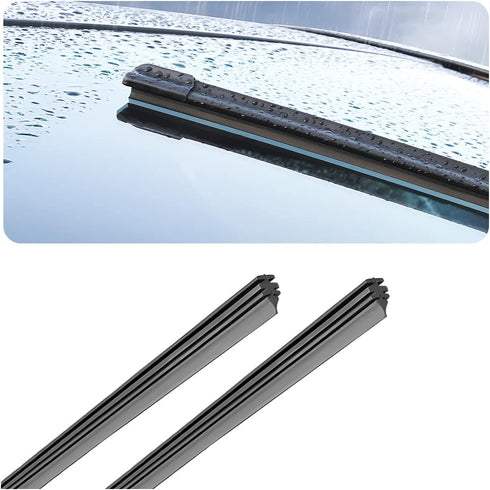 Car Windshield Wiper Blade Strips, DIY Adjustable Car Windscreen Wiper Rubber Refills, 32" Frameless Window Boneless Insert Replacement Wiper, Aut...