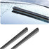 Car Windshield Wiper Blade Strips, DIY Adjustable Car Windscreen Wiper Rubber Refills, 32" Frameless Window Boneless Insert Replacement Wiper, Aut...