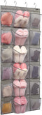 Over The Door Hanging Shoe Rack Organizer 18 Pockets Organizer with 6 Extra Large Mesh Pockets for Shoe Holder Storage (18 Pockets)...