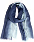 Women's Serenity Ocean Elegant Blue Ombre Effect Scarf, Super Soft, Lightweight...
