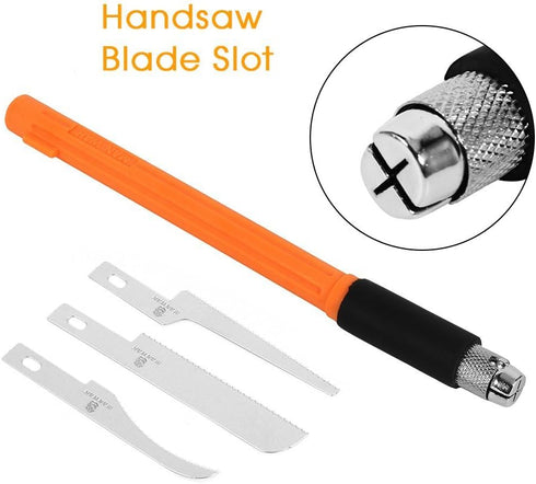 Mini Hand Saw, Model Tool Hobby Hand Saw Kit Razor Set with 3 Pcs DIY Craft Blade...