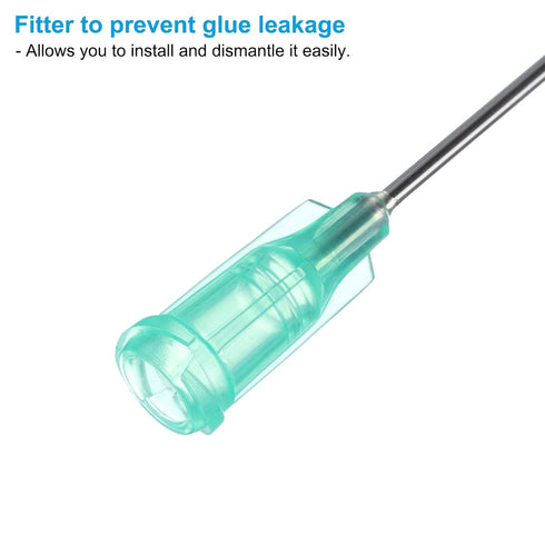 PATIKIL 18Ga x 5 Inch Dispensing Needle Tips, 6Pcs Stainless Steel and Plastic Glue Needle Tube Blunt Tips with Luer Lock for Glue Oil Applicator,...