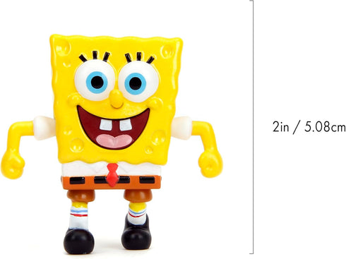 Spongebob Squarepants 2.5" 4-Pack Die-Cast Figures, Toys for Kids and Adults...