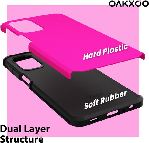 oakxco Slim Protective Case for Samsung Galaxy A23 5G/ 4G, Military-Grade Soft Silicone Rubber & Hard Plastic, Heavy Duty Shockproof Bumper Dual L...