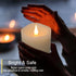 Flameless Candles Battery Operated with Timer, 3D Moving Flame Flickering, Last 600+ Hours Battery Candles, 3" x 4" Ivory Real Wax Electric LED Ca...