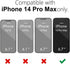 for iPhone 14 Pro Max Case Clear, Transparent Jelly Protective Silicone Phone Case with Design for Women Girly Cute Simple, Thin Slim Fit Soft Fle...