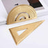 1 Piece Gold Brass Retro Semicircle Protractor Drawing Copper Ruler Angle Measure Tool Stationery Math Geometry Gift...