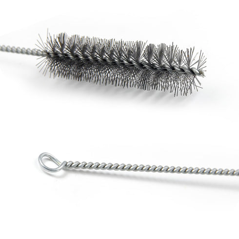Utoolmart Wire Tube Brushes, Stainless Steel Bottle Bristle Cleaning Spiral Power Pipe Brush, 1.0-inch Diameter 12-inch Long-Handle Cleaner for Au...