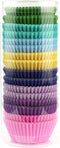 Mini Cupcake Liners Muffin Wrappers Rainbow Bright Baking Cups Paper, 400 Pack...