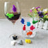 Drink Markers 24pcs Wine Glass Markers Sea Animals and Land Animals Charms Silicone Drink Cup Bottle Label Wine Glass Identifier Drink Markers for...